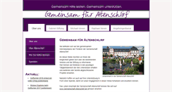 Desktop Screenshot of gemeinsam-fuer-altenschlirf.de